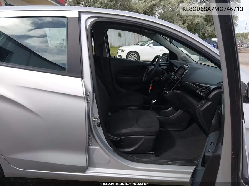 2021 Chevrolet Spark Fwd 1Lt Automatic VIN: KL8CD6SA7MC746713 Lot: 45549803