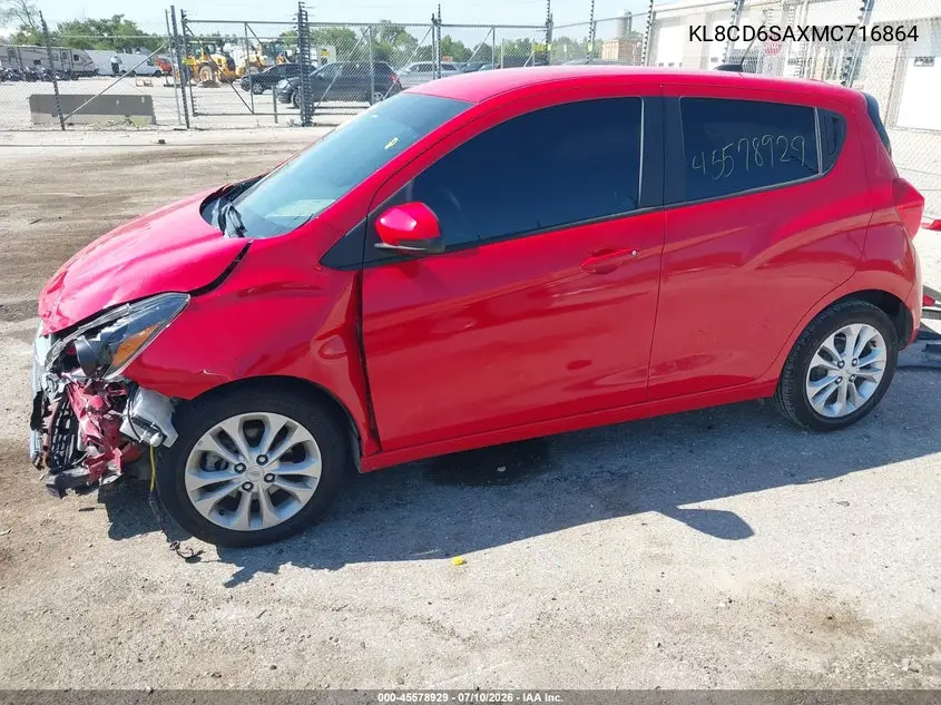2021 Chevrolet Spark Fwd 1Lt Automatic VIN: KL8CD6SAXMC716864 Lot: 45578929