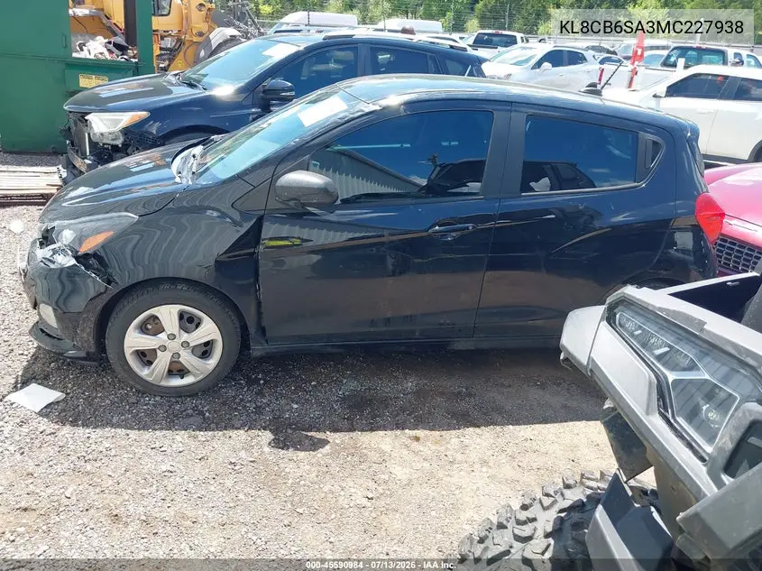 2021 Chevrolet Spark Fwd Ls Automatic VIN: KL8CB6SA3MC227938 Lot: 45590984