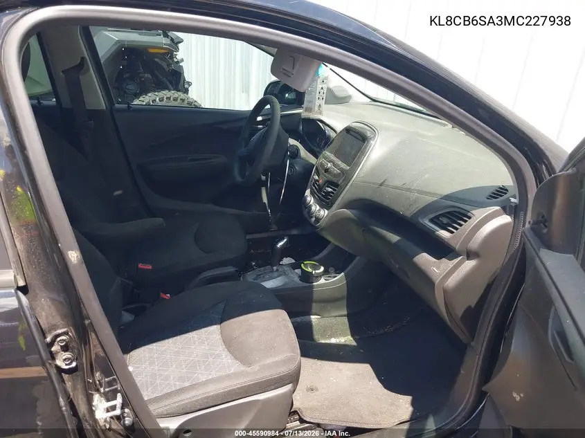2021 Chevrolet Spark Fwd Ls Automatic VIN: KL8CB6SA3MC227938 Lot: 45590984