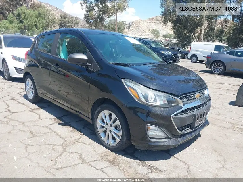 2021 Chevrolet Spark Fwd Ls Automatic VIN: KL8CB6SA7MC714088 Lot: 45619374
