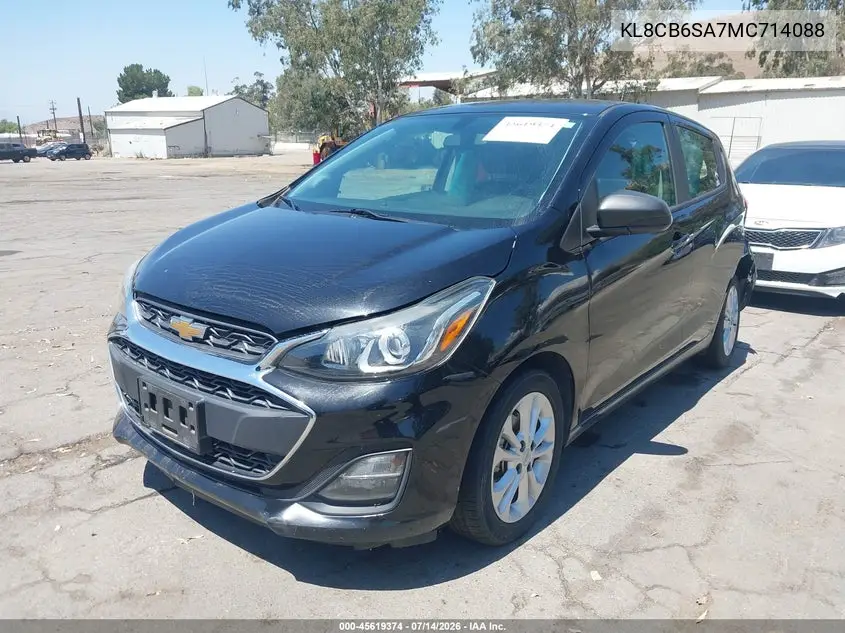 2021 Chevrolet Spark Fwd Ls Automatic VIN: KL8CB6SA7MC714088 Lot: 45619374