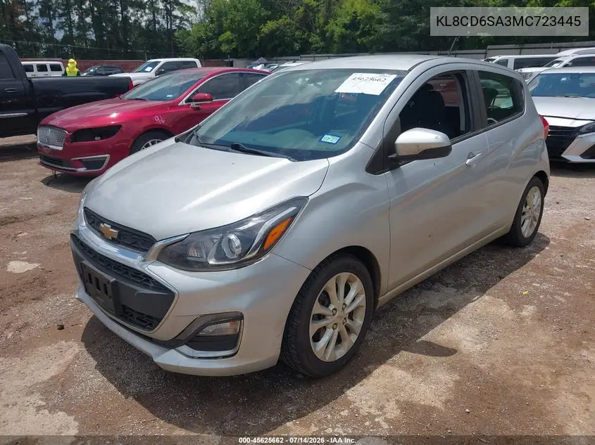 2021 Chevrolet Spark Fwd 1Lt Automatic VIN: KL8CD6SA3MC723445 Lot: 45625662