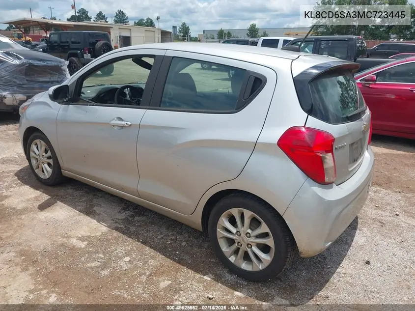 2021 Chevrolet Spark Fwd 1Lt Automatic VIN: KL8CD6SA3MC723445 Lot: 45625662