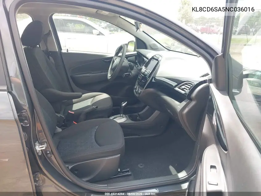 2022 Chevrolet Spark Fwd 1Lt Automatic VIN: KL8CD6SA5NC036016 Lot: 45314284