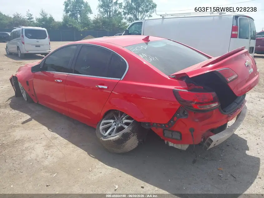 2014 Chevrolet Ss VIN: 6G3F15RW8EL928238 Lot: 45504188