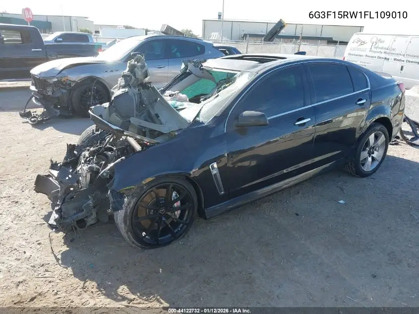 2015 Chevrolet Ss VIN: 6G3F15RW1FL109010 Lot: 44122732