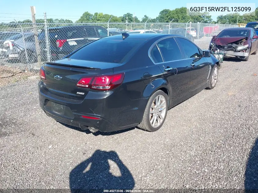 2015 Chevrolet Ss VIN: 6G3F15RW2FL125099 Lot: 45272336