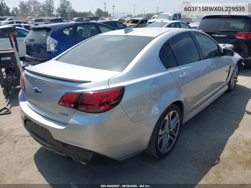 2016 Chevrolet Ss VIN: 6G3F15RWXGL229535 Lot: 45462887