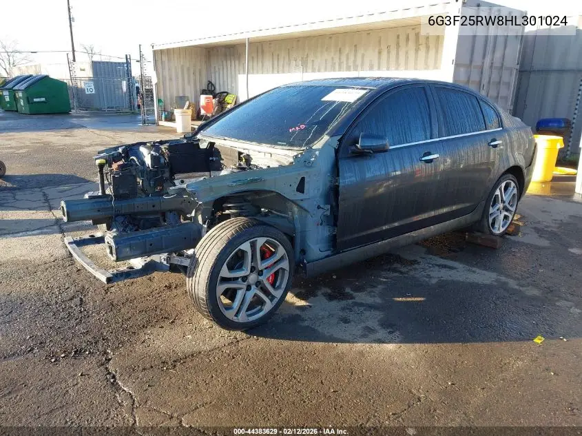 2017 Chevrolet Ss VIN: 6G3F25RW8HL301024 Lot: 44383629