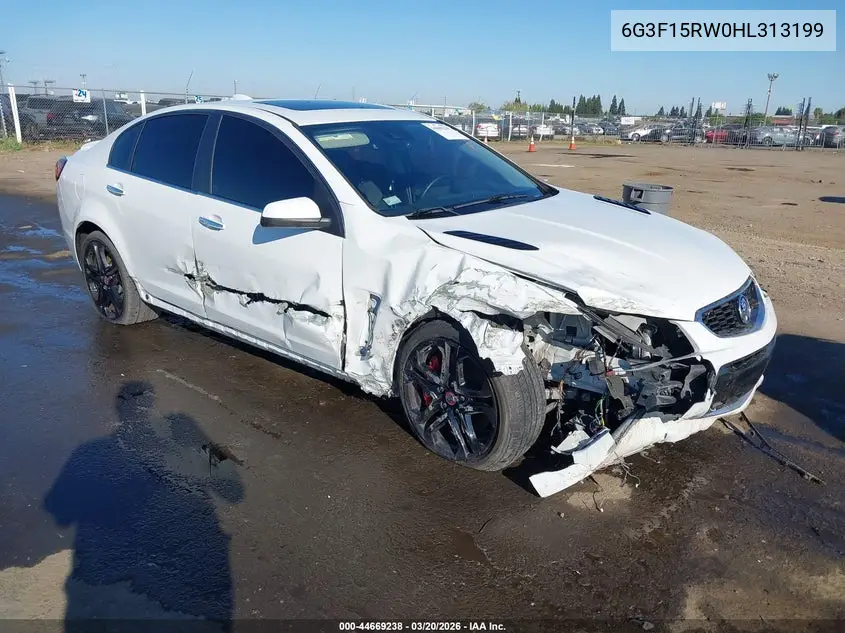 2017 Chevrolet Ss VIN: 6G3F15RW0HL313199 Lot: 44669238