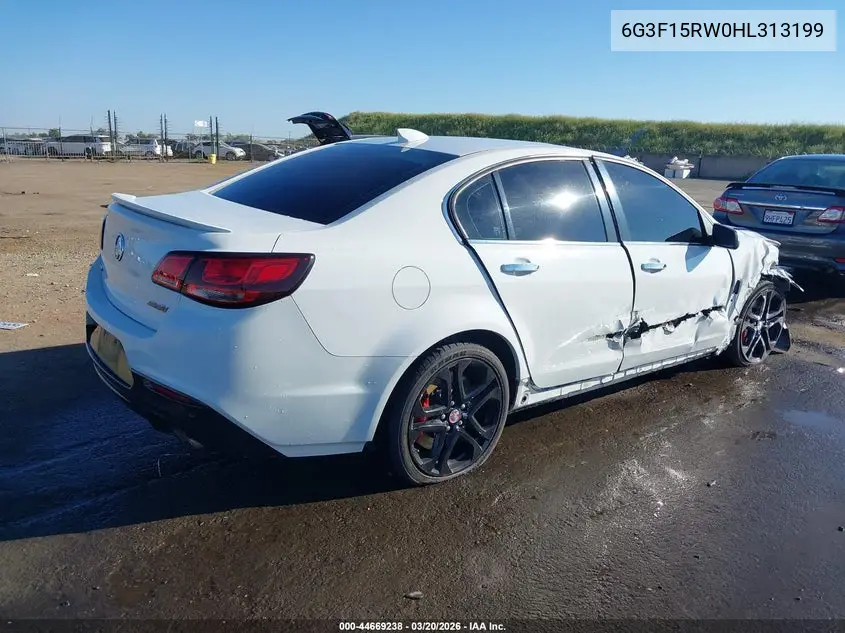 2017 Chevrolet Ss VIN: 6G3F15RW0HL313199 Lot: 44669238
