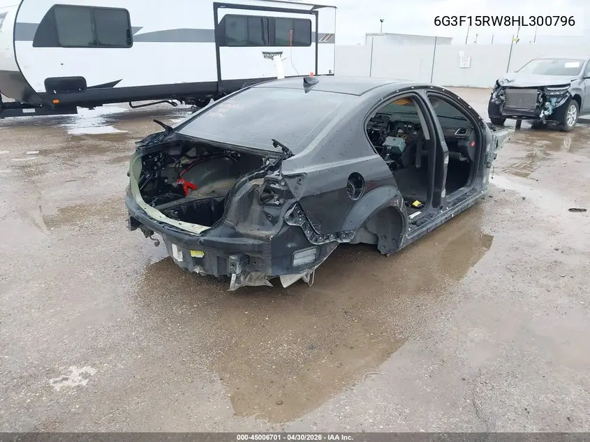 2017 Chevrolet Ss VIN: 6G3F15RW8HL300796 Lot: 45006701