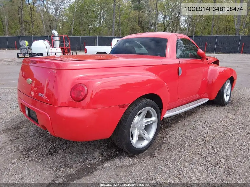 2004 Chevrolet Ssr VIN: 1GCES14P34B108474 Lot: 44576587