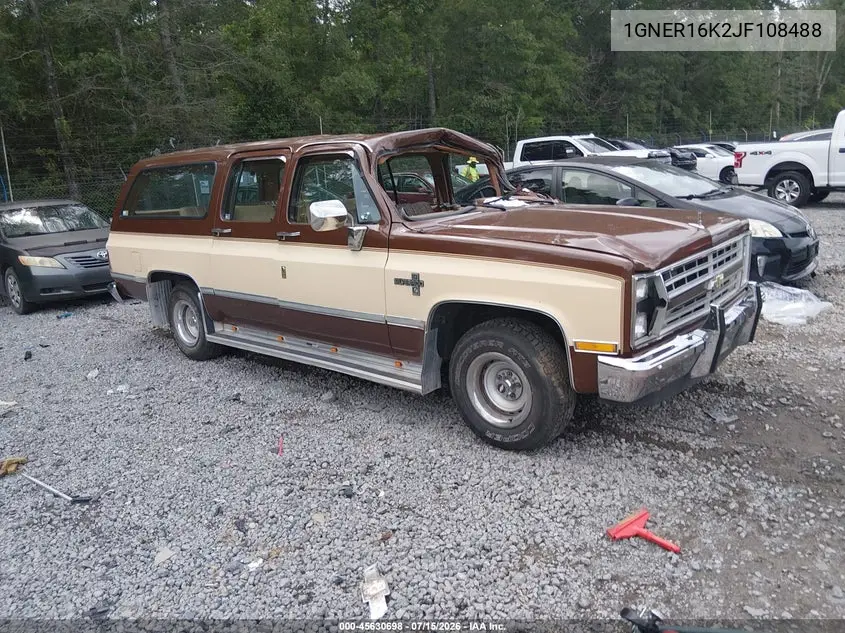 1988 Chevrolet Suburban R1 VIN: 1GNER16K2JF108488 Lot: 45630698