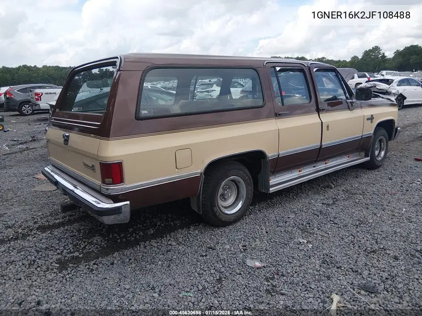 1988 Chevrolet Suburban R1 VIN: 1GNER16K2JF108488 Lot: 45630698