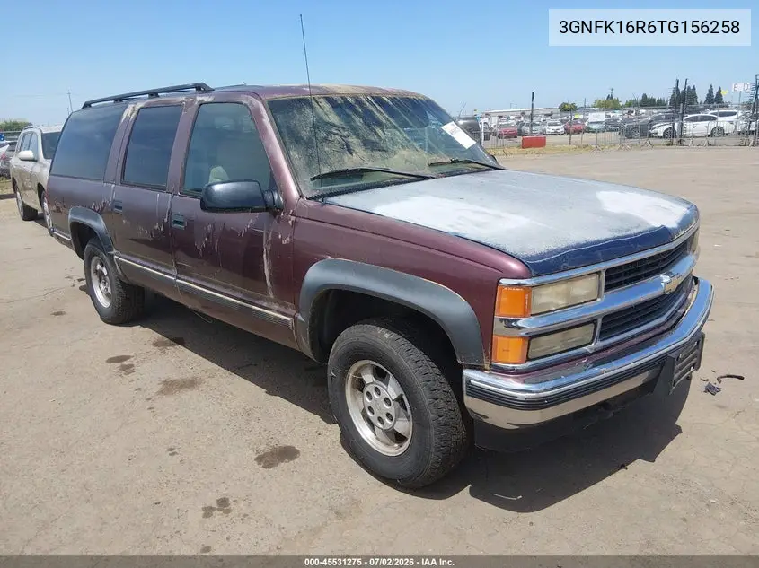 1996 Chevrolet Suburban K1500 VIN: 3GNFK16R6TG156258 Lot: 45531275