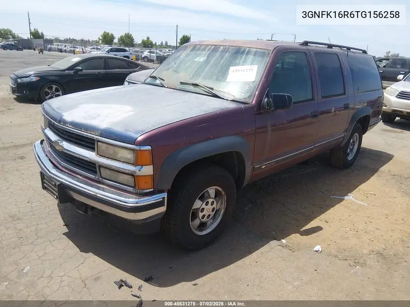 1996 Chevrolet Suburban K1500 VIN: 3GNFK16R6TG156258 Lot: 45531275