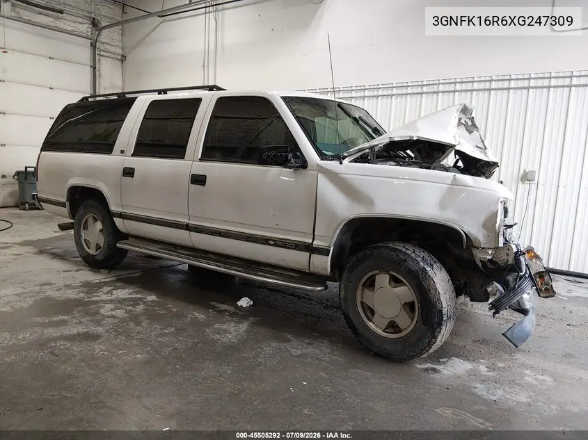 1999 Chevrolet Suburban Lt VIN: 3GNFK16R6XG247309 Lot: 45505292