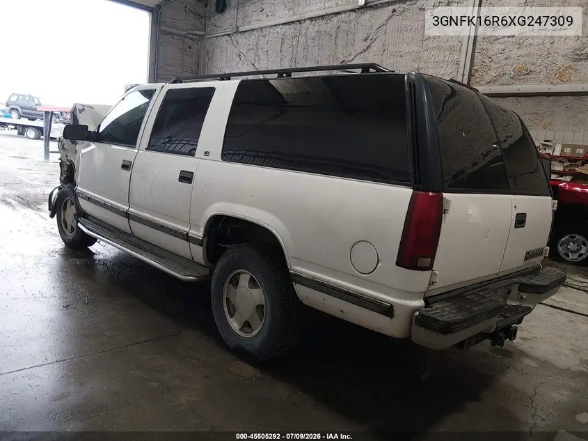 1999 Chevrolet Suburban Lt VIN: 3GNFK16R6XG247309 Lot: 45505292