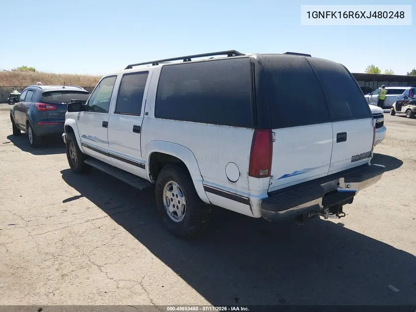 1999 Chevrolet Suburban K1500 VIN: 1GNFK16R6XJ480248 Lot: 45653480