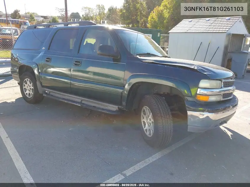 3GNFK16T81G261103 2001 Chevrolet Suburban Ls