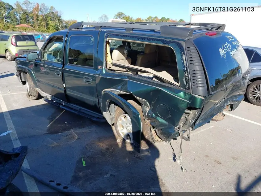 3GNFK16T81G261103 2001 Chevrolet Suburban Ls
