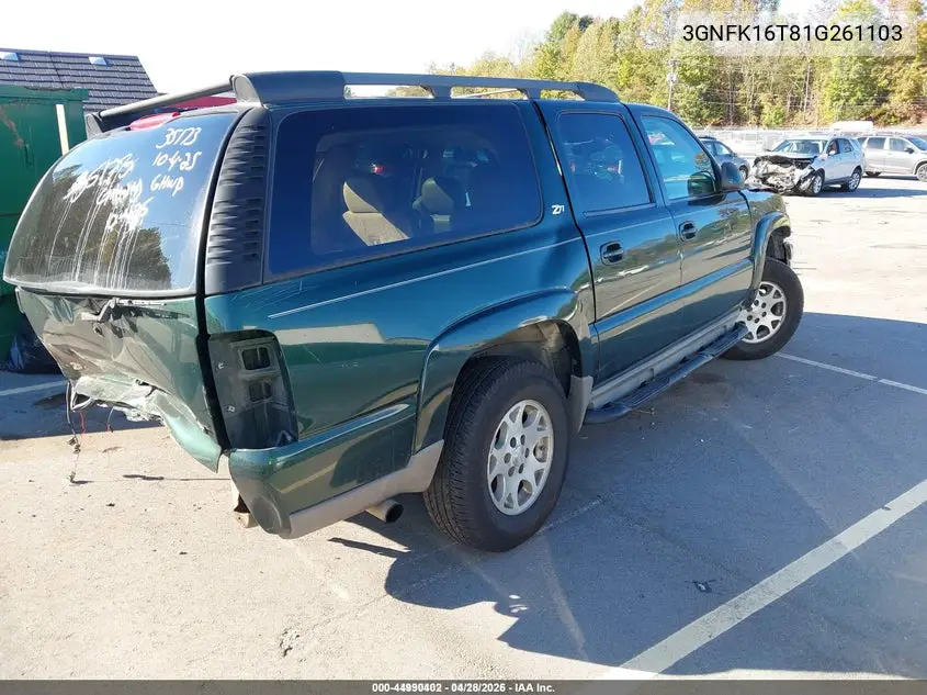 3GNFK16T81G261103 2001 Chevrolet Suburban Ls