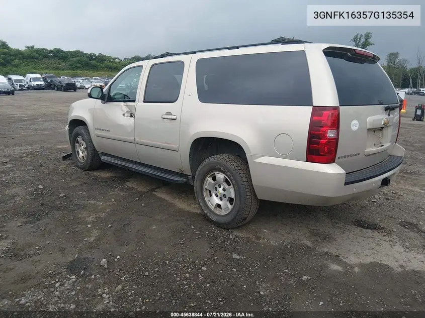 2007 Chevrolet Suburban Lt VIN: 3GNFK16357G135354 Lot: 45638844