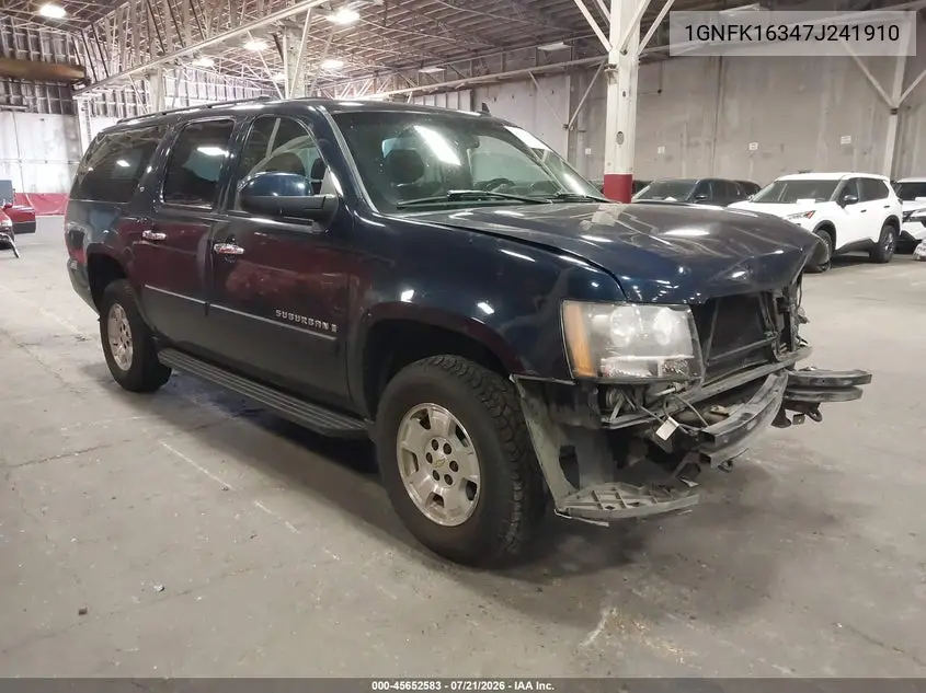 2007 Chevrolet Suburban Lt VIN: 1GNFK16347J241910 Lot: 45652583