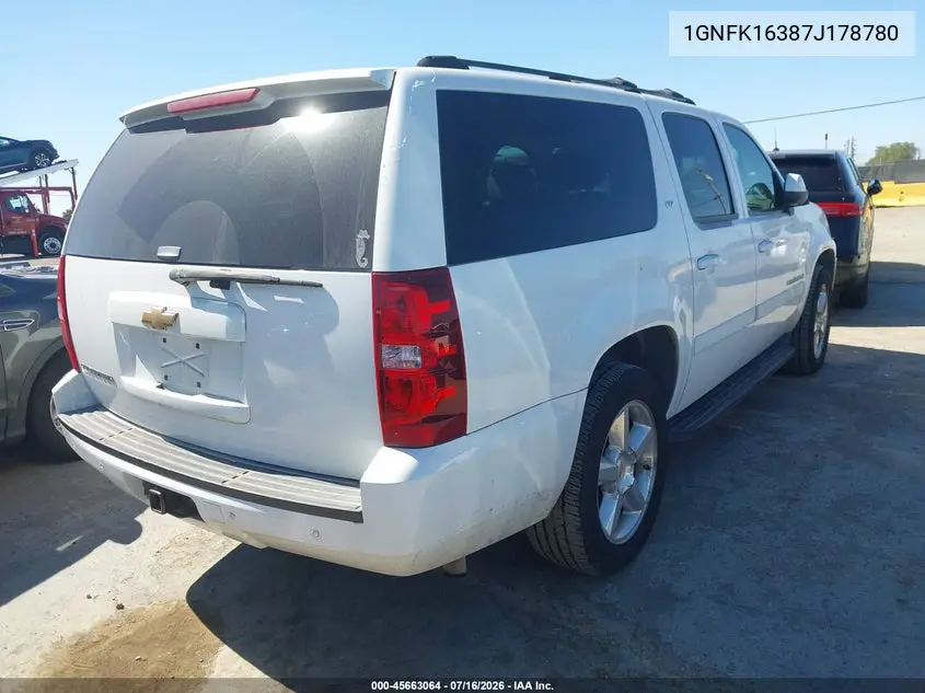 2007 Chevrolet Suburban Ltz VIN: 1GNFK16387J178780 Lot: 45663064