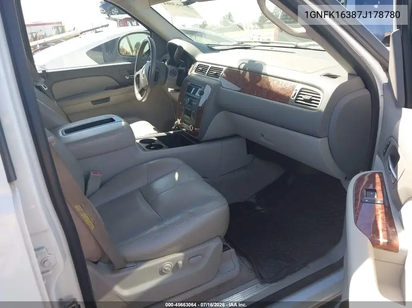 2007 Chevrolet Suburban Ltz VIN: 1GNFK16387J178780 Lot: 45663064