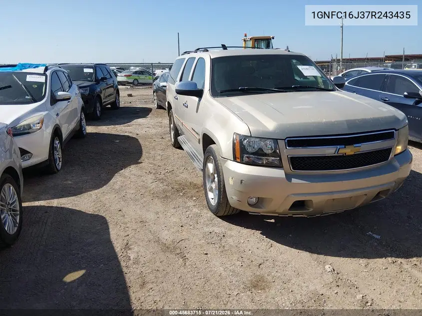 2007 Chevrolet Suburban Ltz VIN: 1GNFC16J37R243435 Lot: 45683715