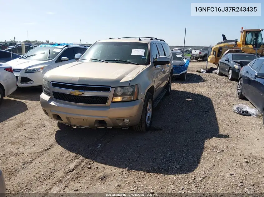 2007 Chevrolet Suburban Ltz VIN: 1GNFC16J37R243435 Lot: 45683715
