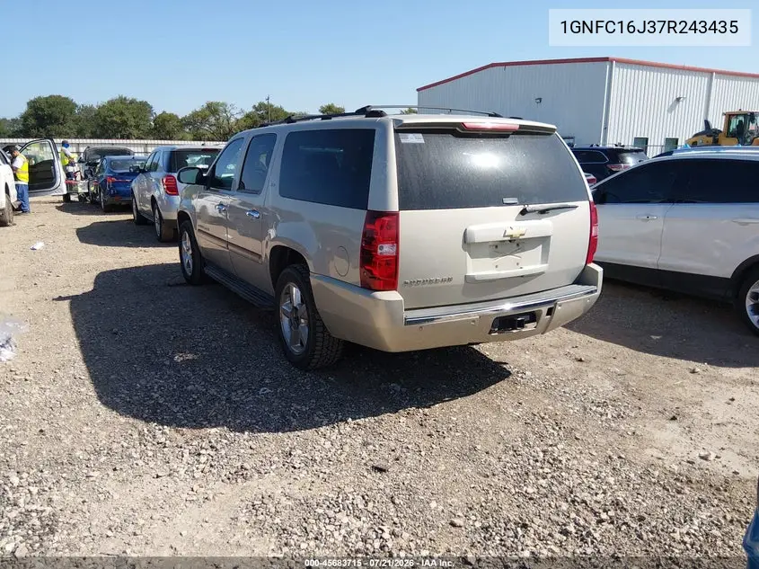 2007 Chevrolet Suburban Ltz VIN: 1GNFC16J37R243435 Lot: 45683715