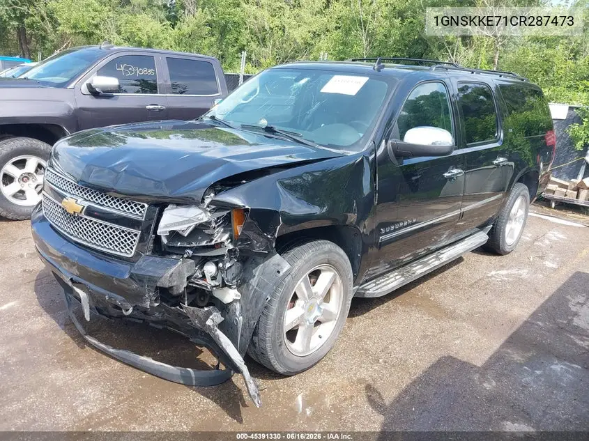 2012 Chevrolet Suburban Ltz VIN: 1GNSKKE71CR287473 Lot: 45391330