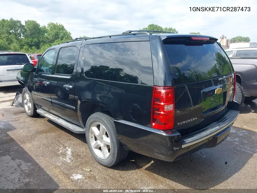 2012 Chevrolet Suburban Ltz VIN: 1GNSKKE71CR287473 Lot: 45391330