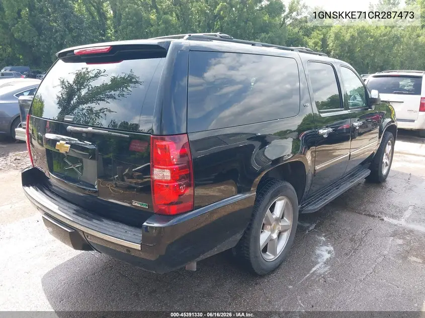 2012 Chevrolet Suburban Ltz VIN: 1GNSKKE71CR287473 Lot: 45391330