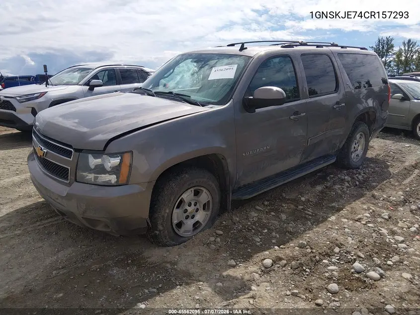 2012 Chevrolet Suburban Lt VIN: 1GNSKJE74CR157293 Lot: 45562095