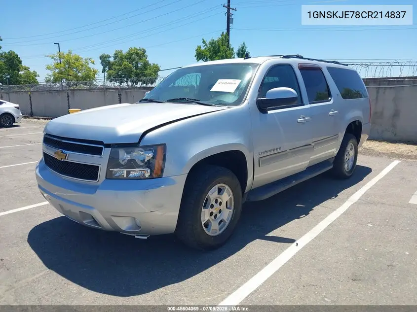 2012 Chevrolet Suburban Lt VIN: 1GNSKJE78CR214837 Lot: 45604069