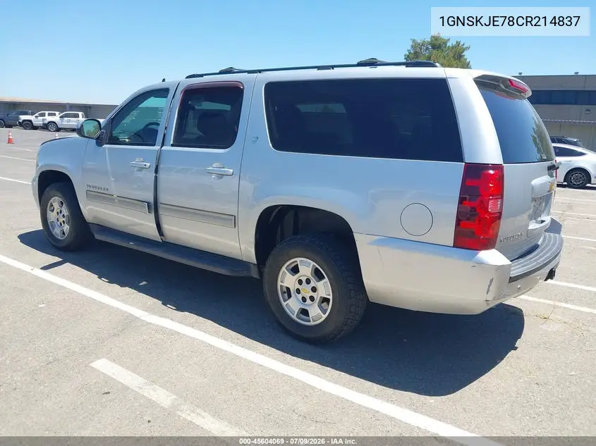2012 Chevrolet Suburban Lt VIN: 1GNSKJE78CR214837 Lot: 45604069