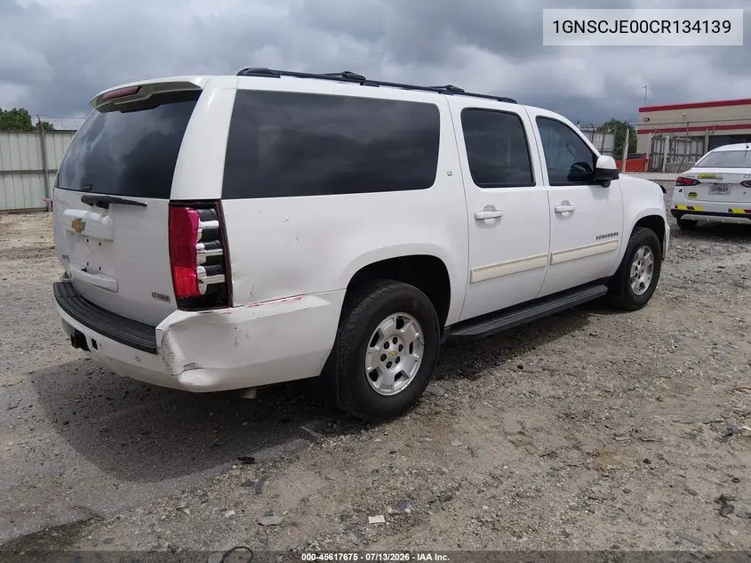 2012 Chevrolet Suburban Lt VIN: 1GNSCJE00CR134139 Lot: 45617675
