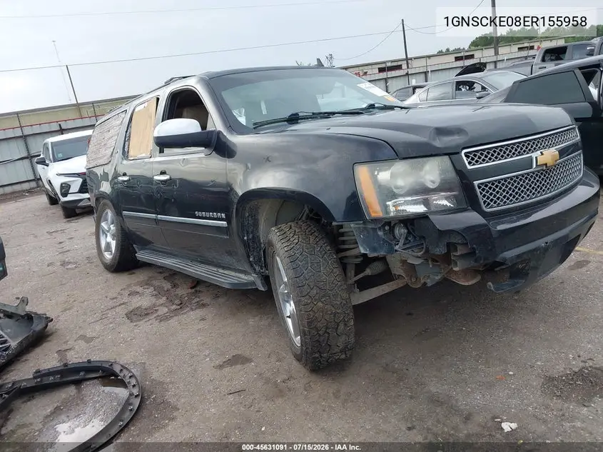 2014 Chevrolet Suburban Ltz VIN: 1GNSCKE08ER155958 Lot: 45631091