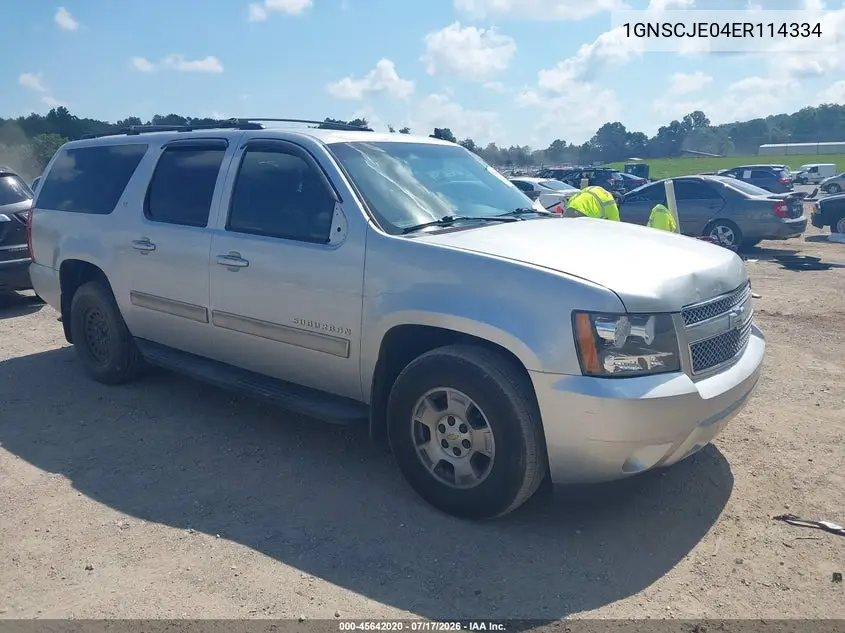2014 Chevrolet Suburban Lt VIN: 1GNSCJE04ER114334 Lot: 45642020
