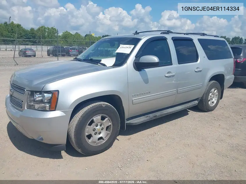 2014 Chevrolet Suburban Lt VIN: 1GNSCJE04ER114334 Lot: 45642020