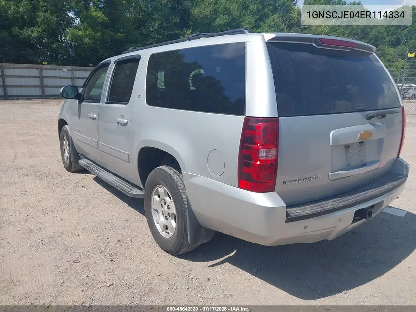 2014 Chevrolet Suburban Lt VIN: 1GNSCJE04ER114334 Lot: 45642020
