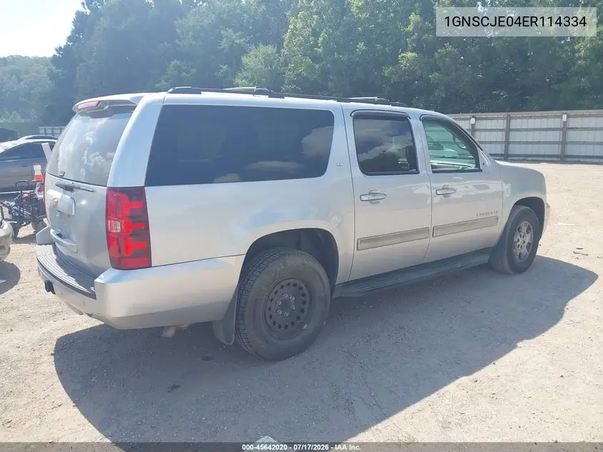 2014 Chevrolet Suburban Lt VIN: 1GNSCJE04ER114334 Lot: 45642020