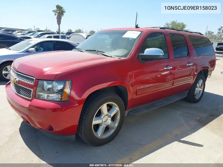 2014 Chevrolet Suburban Lt VIN: 1GNSCJE09ER158023 Lot: 45670074