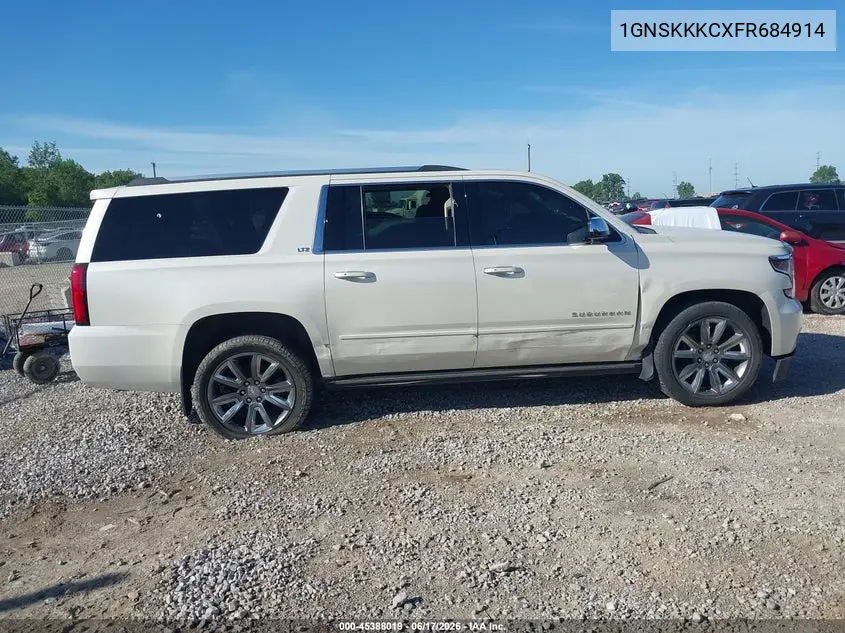 2015 Chevrolet Suburban Ltz VIN: 1GNSKKKCXFR684914 Lot: 45388019