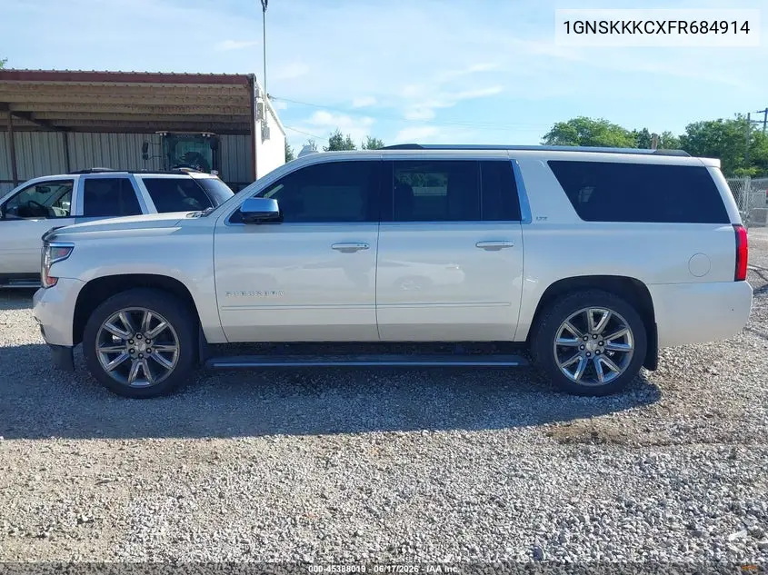 2015 Chevrolet Suburban Ltz VIN: 1GNSKKKCXFR684914 Lot: 45388019